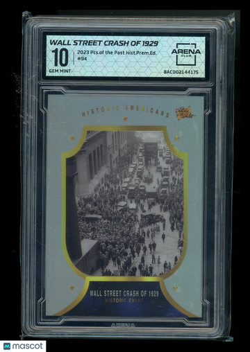 2023 Pieces of the Past Historical Premium Edition Wall Street Crash 1929 #94 Arena Club 10