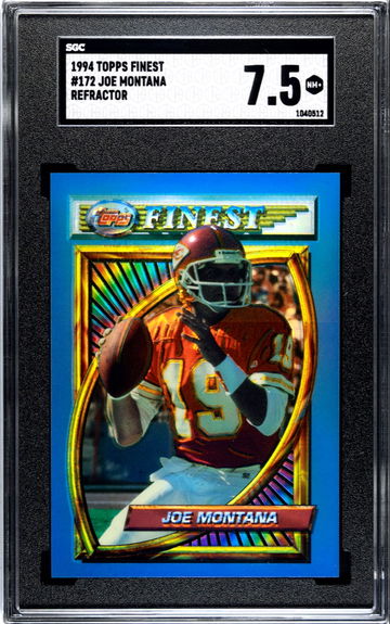 1994 JOE MONTANA HOF FINEST REFRACTOR #172  SGC 7.5