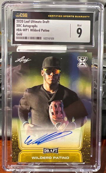 2020 Leaf Ultimate Draft Auto Wilderd Patino Gold
