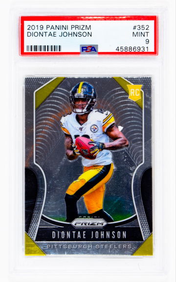 2019 Panini Prizm Diontae Johnson RC Rookie #352 PSA 9