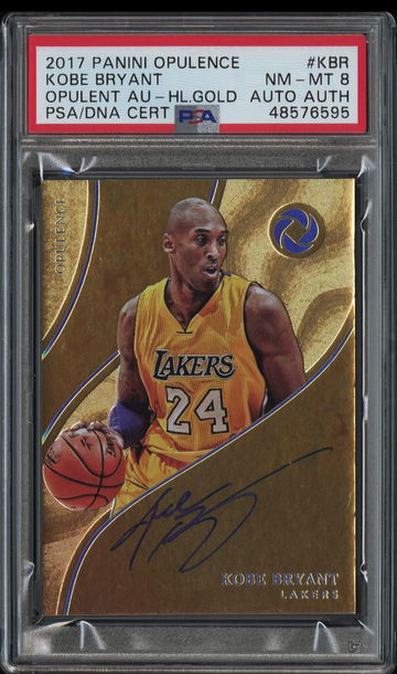 2017 Panini Opulence Kobe Bryant AU Gold Auto Autograph  