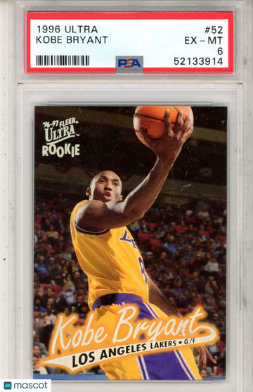 1996 Ultra Kobe Bryant #52 PSA 6