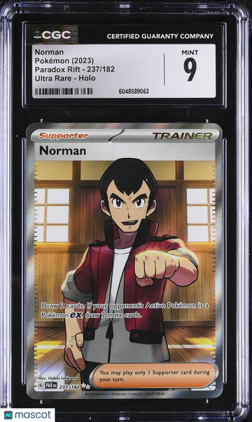 2023 Pokemon Paradox Rift Norman Holo Ultra Rare Ultra Rare CGC 9 #237/182