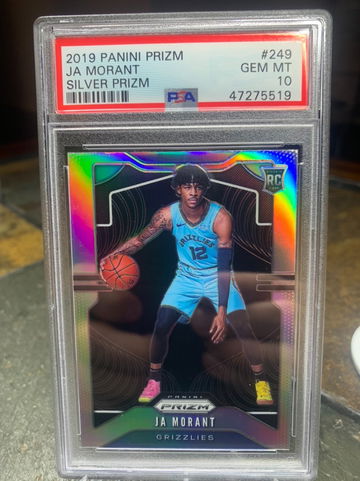 Ja Morant Prizm Silver RC #249 PSA 10