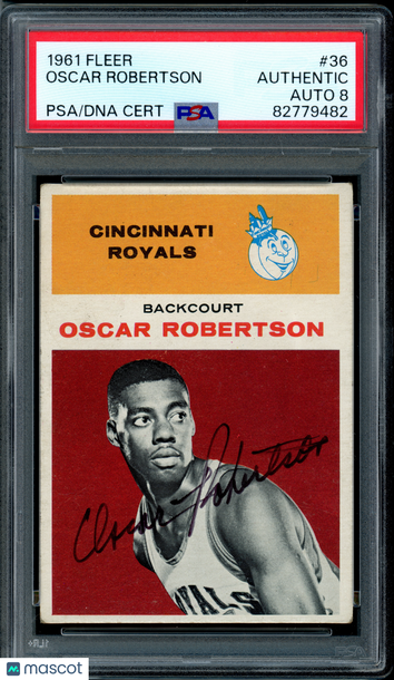 1961 Fleer Oscar Robertson #36 PSA A Auto 8