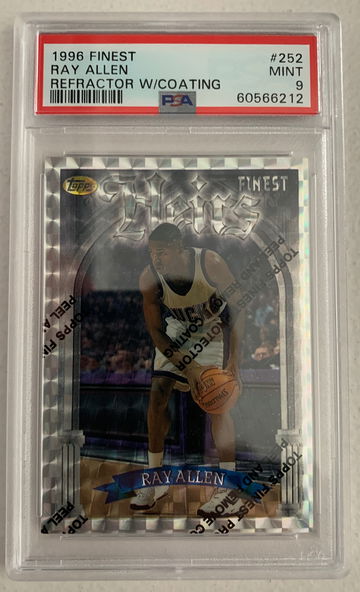 1996 Finest #252 Ray Allen RC Refractor w/ Coating HoF Low POP