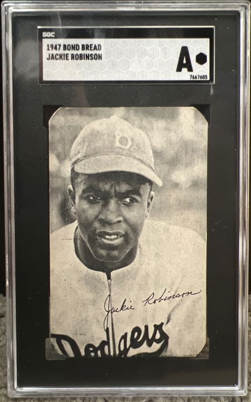 1947 Bond Bread Jackie Robinson SGC A