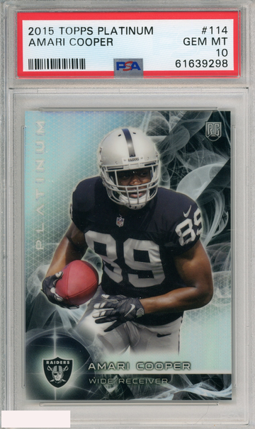 2015 TOPPS PLATINUM AMARI COOPER #114 RAIDERS PSA 10 GEM MT