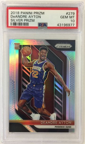 2018-19 Prizm DeAndre Ayton Silver Prizm Rookie Card #279 PSA 10 GEM MT