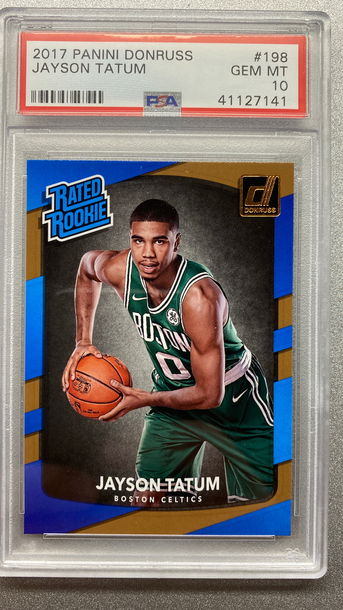 JAYSON TATUM 2017 DONRUSS RATED ROOKIE PSA 10 GEM MINT