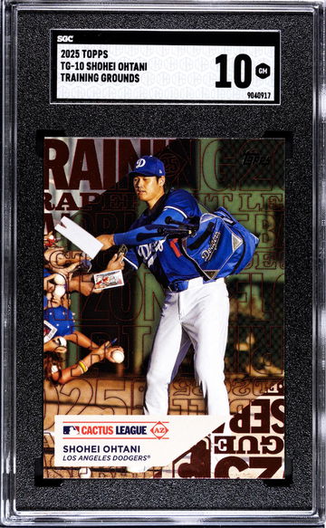 2025 Topps #TG-10 Shohei Ohtani Training Grounds SGC 10