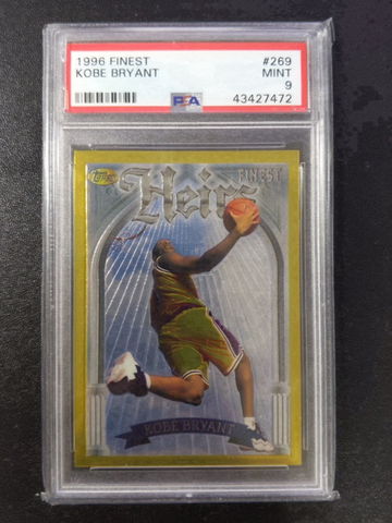  1996 Finest #269 KOBE BRYANT PSA9