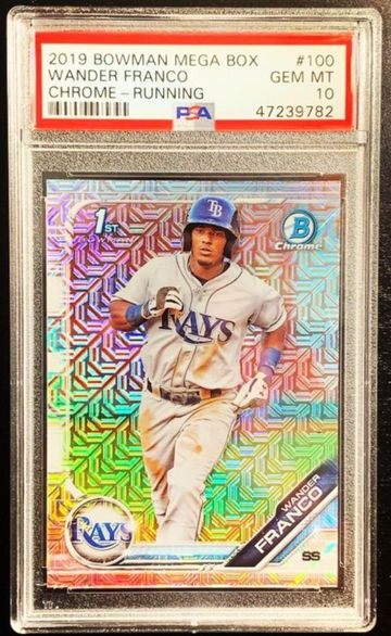 2019 Bowman Chrome Wander Franco Mega Refractor 1st RC PSA 10