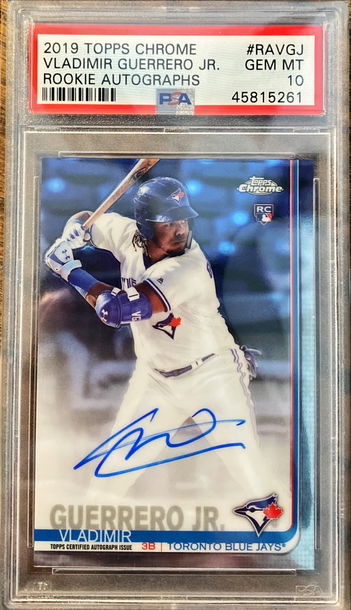 2019 Topps Chrome Vladimir Guerrero Jr Auto PSA 10