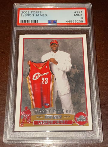 2003 Topps Lebron James PSA 9 Rc