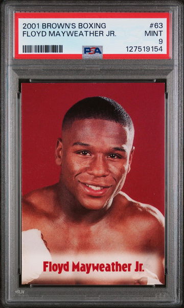 2001 Brown's Boxing Floyd Mayweather #63 PSA 9