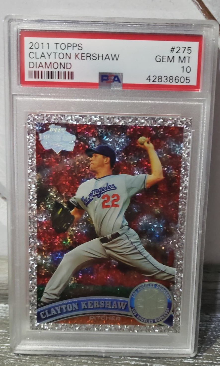2011 Topps Clayton Kershaw Diamond PSA 10