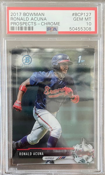 Ronald Acuna 1st Bowman PSA 10