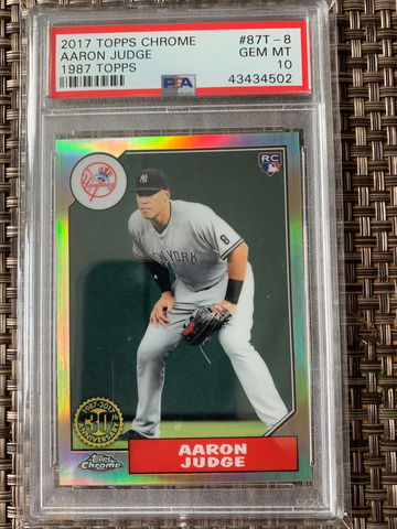 2017 Topps Chrome Aaron Judge 1987 Topps Refractor