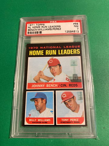 1971 Topps NL Home Run Leaders # 66 