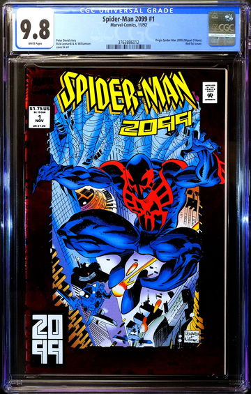 Marvel SPIDER-MAN 2099 #1 🔥 Origin Miguel O'Hara - Red Foil Cover 🔥 CGC 9.8