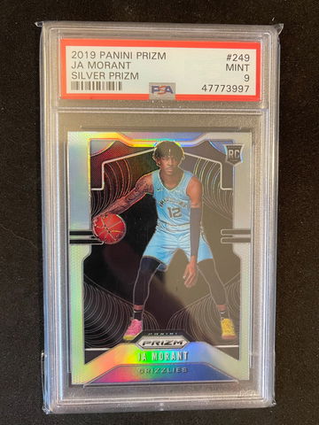 2019-20 Panini Prizm Ja Morant Silver Rookie PSA 9