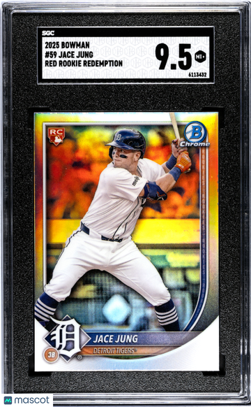 2025 Bowman Jace Jung #59 Red Rookie Redemption SGC 9.5