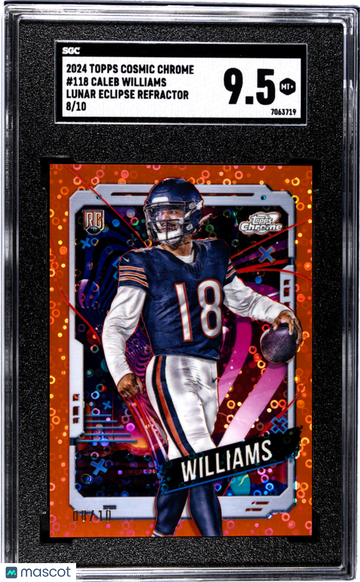2024 Topps Cosmic Chrome Caleb Williams #118 Lunar Eclipse Refractor SGC 9.5