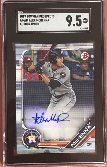 Alex McKenna 2019 Bowman Prospects Auto