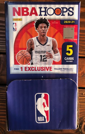 2020-21 NBA Hoops Basketball 48 Pack Complete Gravity Feed Display Box