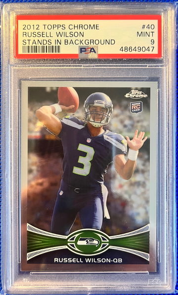 2012 Topps Chrome Russell Wilson PSA 9