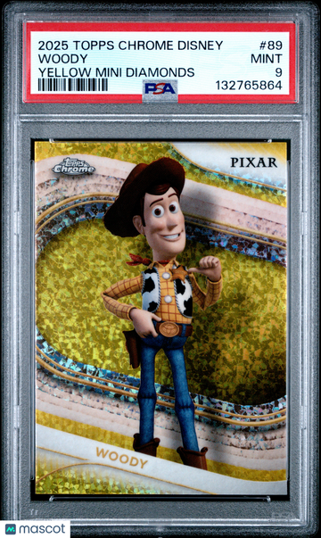 2025 Topps Chrome Disney Woody #89 PSA 9