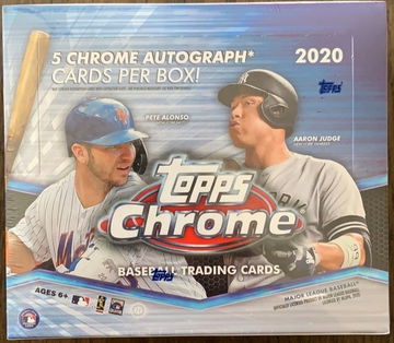 2020 Topps Chrome Baseball Hobby Sealed Jumbo Box