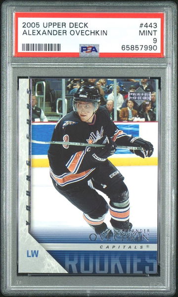 Alexander Ovechkin - 2005-06 Upper Deck Young Guns Rookie #443 - PSA 9