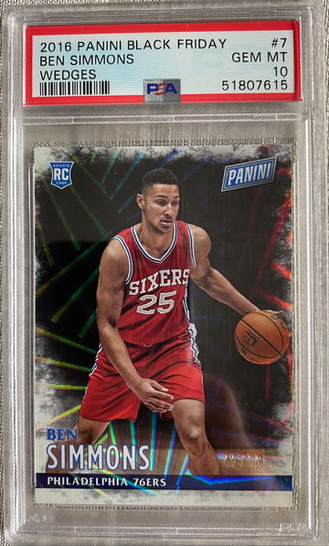 2016 Ben Simmons Panini Black Friday Wedges Rookie RC PSA 10 Pop 1!!