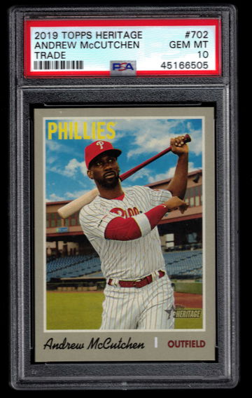 2019 Heritage Andrew McCutchen Trade PSA 10