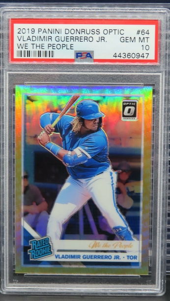 2019 Panini Donruss Optic Vladimir Guerrero Jr. We the People Parallel holo PSA 10 #64