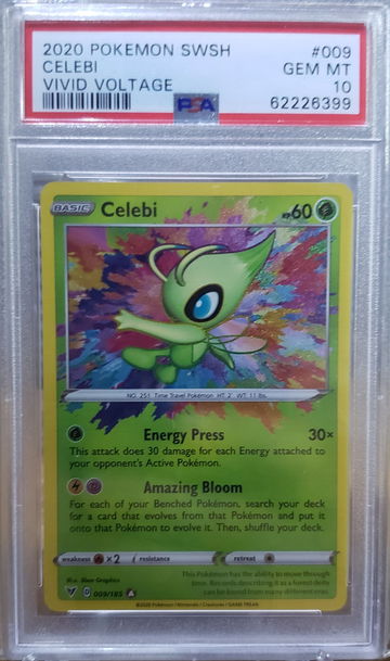 2020 Pokemon Celebi Vivid Voltage 009 PSA 10 Gem-Mint
