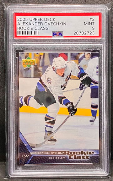 Alexander Ovechkin 2005 Upper Deck UD #2 Rookie Class PSA 9 Mint