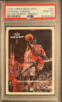 1999 Upper Deck UD MVP Silver Script Promo S1 Michael Jordan Chicago Bulls PSA 10 Gem Mint