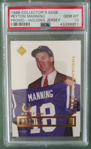 Peyton Manning 1998 Collect's Edge RC Rooke PSA 10 Colts