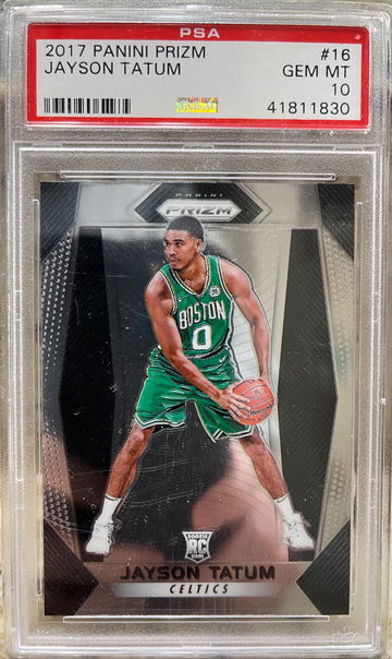 2017 Jayson Tatum Panini Prizm Rookie PSA 10