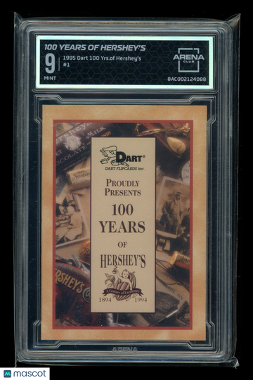 1995 Dart 100 Years of Hershey's 100 Years of Hershey's #1 Arena Club 9