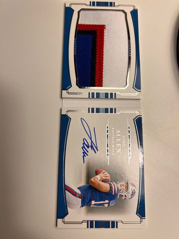 2018 national Treasures josh Allen rc auto patch booklet 64/99🔥🔥🔥