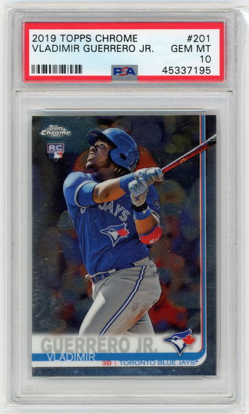 2019 Topps Chrome Vladimir Guerrero JR. #201 RC PSA 10