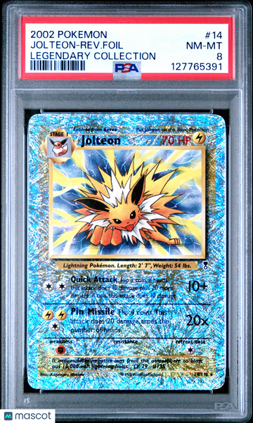 Legendary Collection Jolteon-Rev. Foil Reverse Holofoil Holo Rare PSA 8 #14