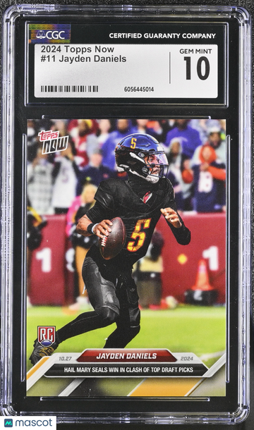 2024 Topps Now Jayden Daniels #11 CGC 10