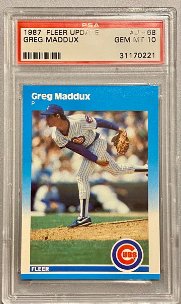 PSA 10 1987 Fleer Greg Maddux 