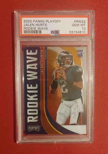2020 Panini Playoff Jalen Hurts Rookie Wave Philadelphia Eagles 