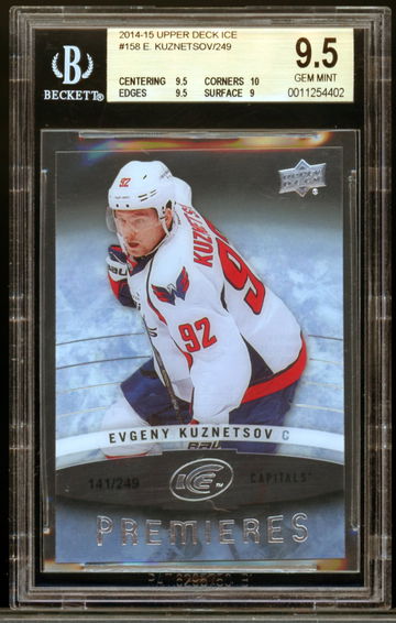 2014-15 Upper Deck Ice #158 Evgeny Kuznetsov /249 BGS 9.5 Gem-Mint